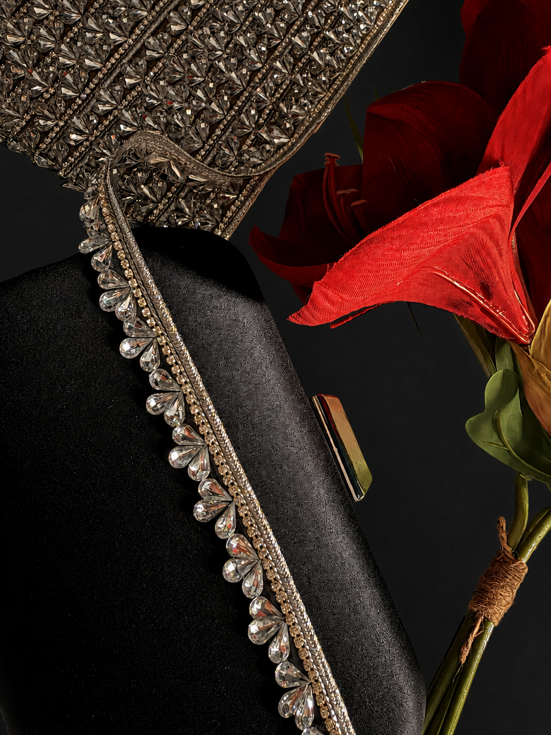 Iron On Rhinestone Crystal Trim for Bridal Dresses & Sewing – 1 Yard
