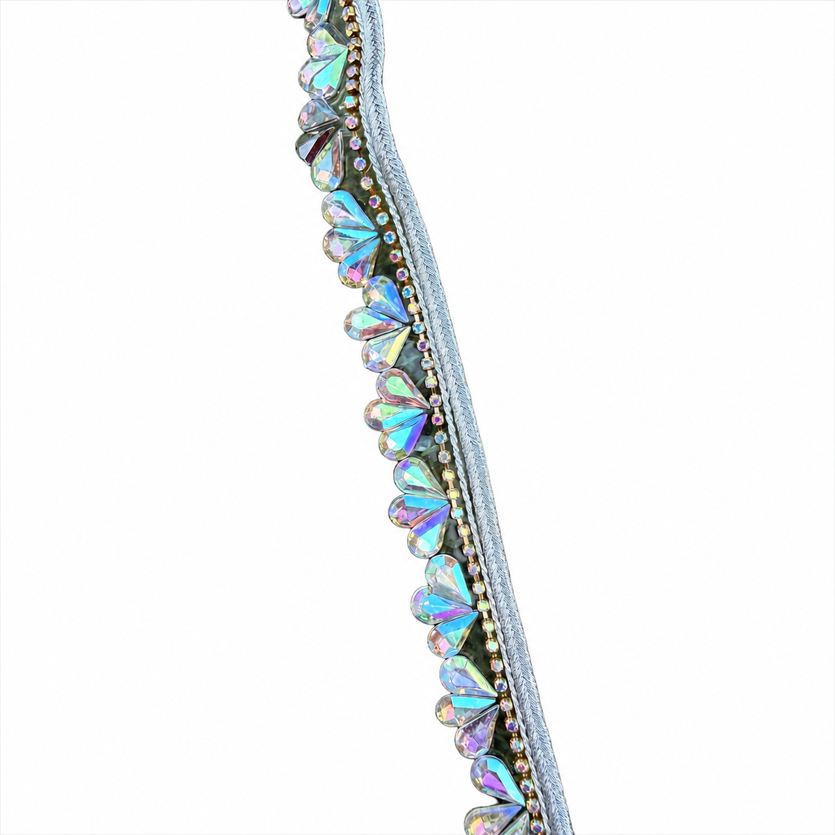 Iron On Rhinestone Crystal Trim for Bridal Dresses & Sewing – 1 Yard