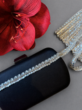 Iron On Teardrop Crystal Rhinestone Trim for Bridal Dresses & Sewing – 1 Yard