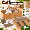 5X Cat Scratcher Scratching Board Pad Corrugated Cardboard Kitten Bed Indoor