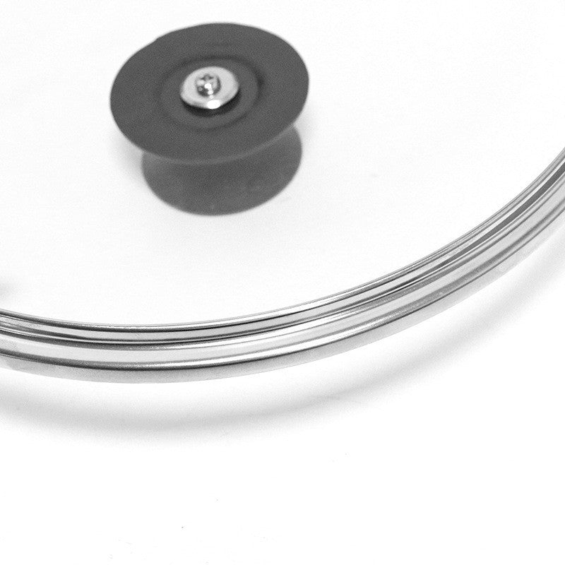 Glass Pan Lid Replacement Tempered Glass Saucepan Frying Pan Pot Cover with Knob
