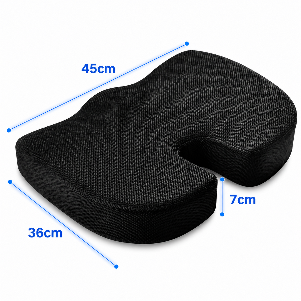 Memory Foam Seat Cushion Coccyx Tailbone Hip Support Office Car Chair Pillow UK