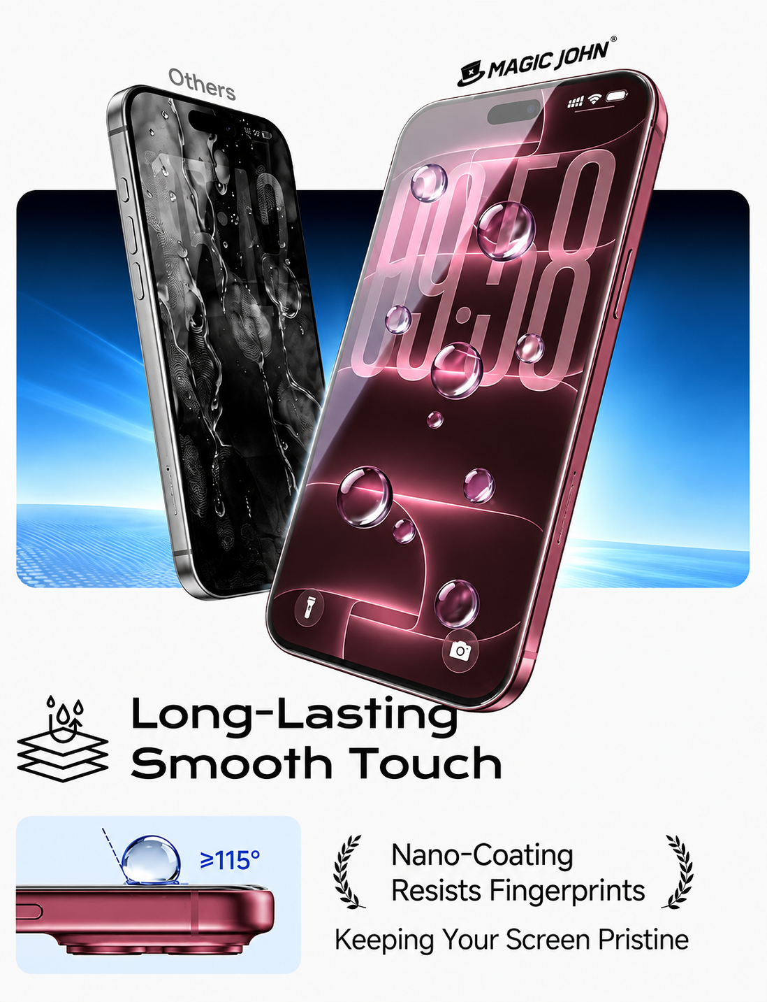 Tempered Glass Screen Protector for iPhone 18 Pro / 18 Pro Max Clear HD
