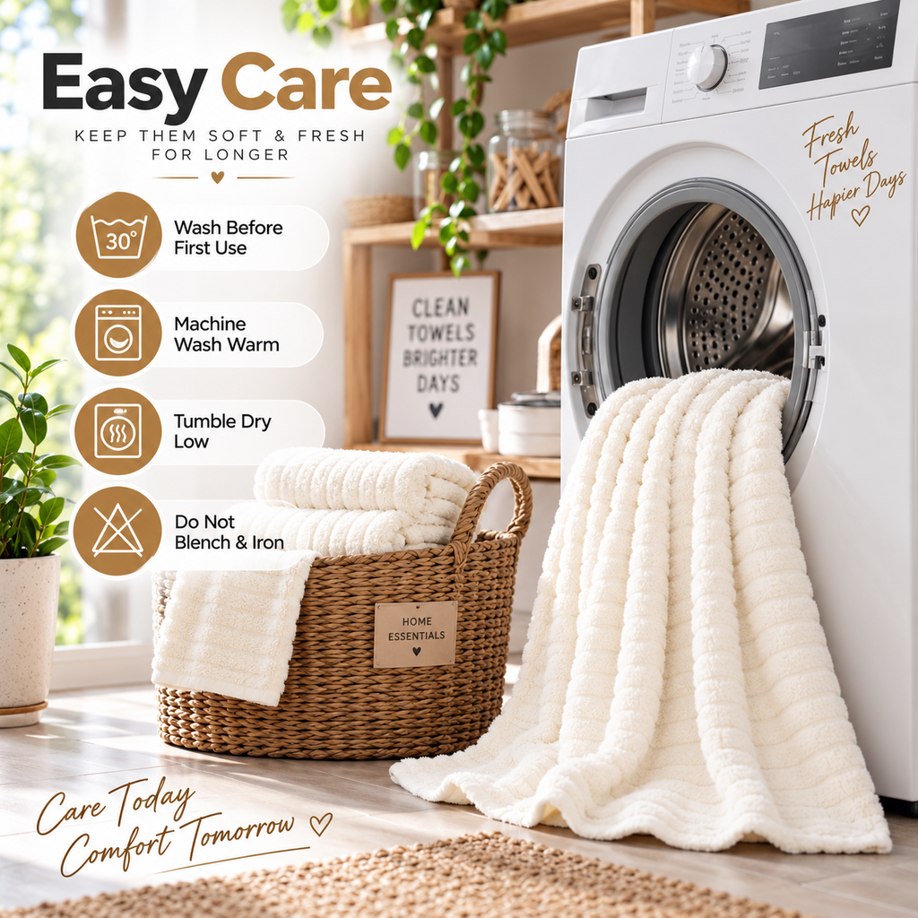 4PCS Bath Towels Soft Coral Fleece Absorbent Quick Dry White Towels