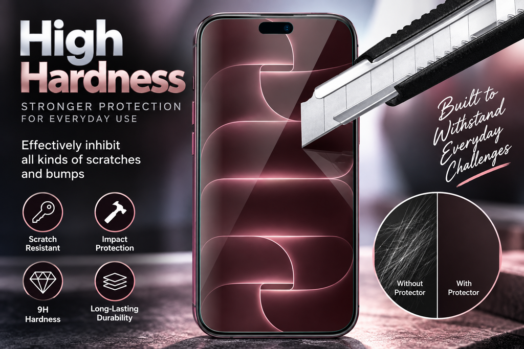 Tempered Glass Screen Protector for iPhone 18 Pro / 18 Pro Max Clear HD