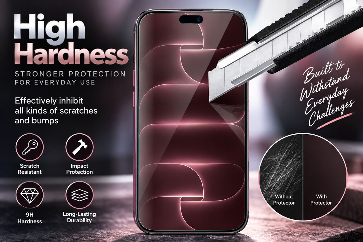Tempered Glass Screen Protector for iPhone 18 Pro / 18 Pro Max Clear HD