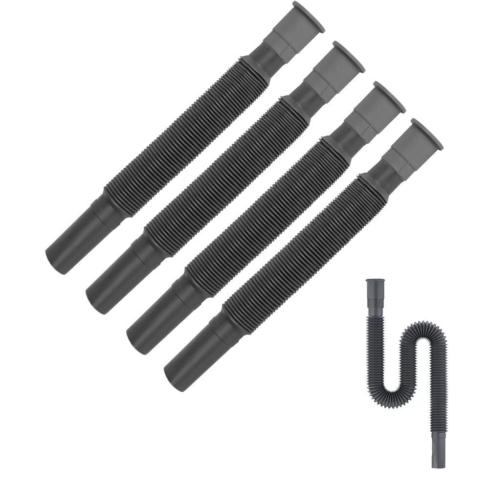 5Pcs Collapsible Flexible Waste Drainage Pipes Caravan Motorhome Drain Hose