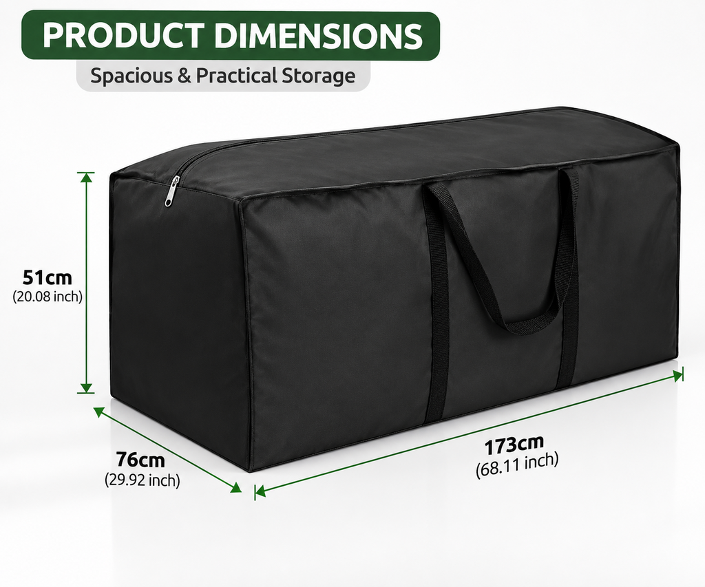 Outdoor Garden Cushion Storage Bag Dustproof Furniture Seat Pad Protective Cover