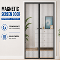 Heavy Duty Magnetic Screen Door Fly Mosquito Insect Mesh Net Curtain UK
