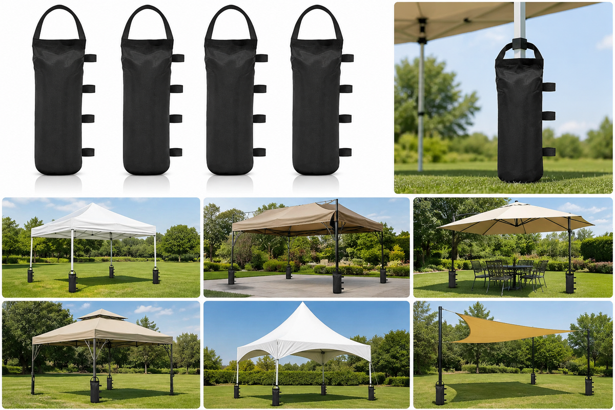 4x Gazebo Weight Sand Bags Heavy Duty Marquee Canopy Tent Leg Feet Weights UK