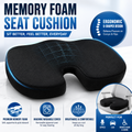 Memory Foam Seat Cushion Coccyx Tailbone Hip Support Office Car Chair Pillow UK