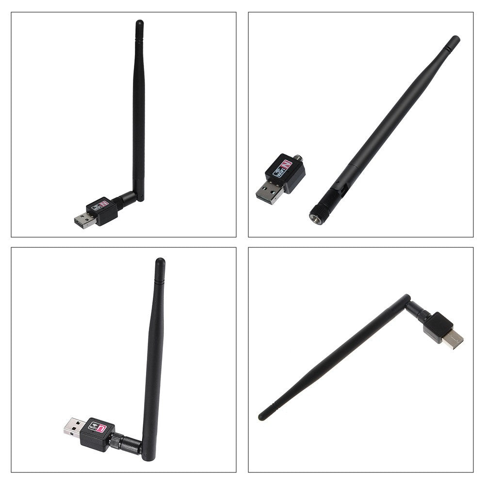 600Mbps USB WiFi Adapter Wireless Network Dongle for PC Laptop Windows UK