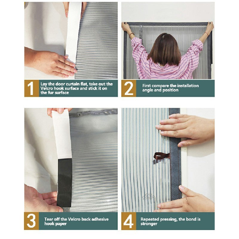 Heavy Duty Magnetic Screen Door Fly Mosquito Insect Mesh Net Curtain UK