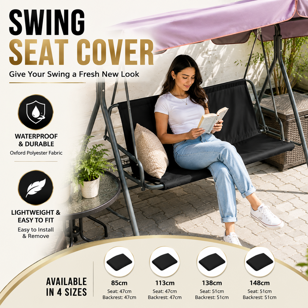Replacement Part For Swing Seat Cover Garden Swinging Bench Waterproof Cover