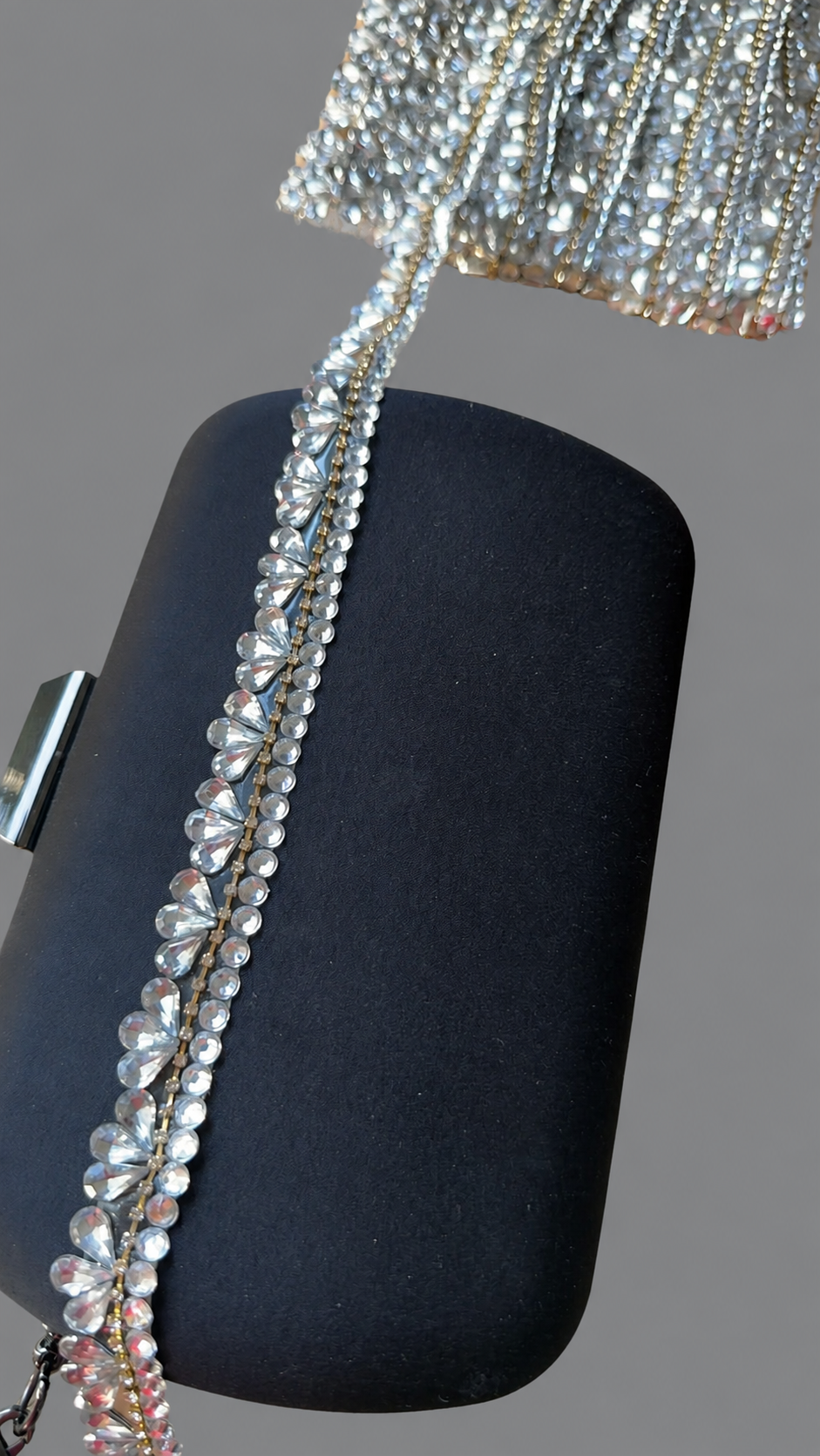 Iron On Fan Crystal Rhinestone Trim for Bridal Dresses & Sewing – 1 Yard
