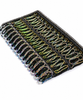 Black Beaded Fringe Trim 1M Iridescent Crystal Bugle Bead Lace Tassel Ribbon Sewing Craft