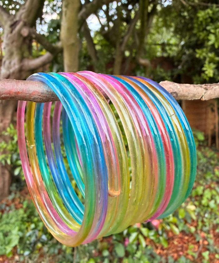 Multi- Light Blue/Light Pink/Yellow