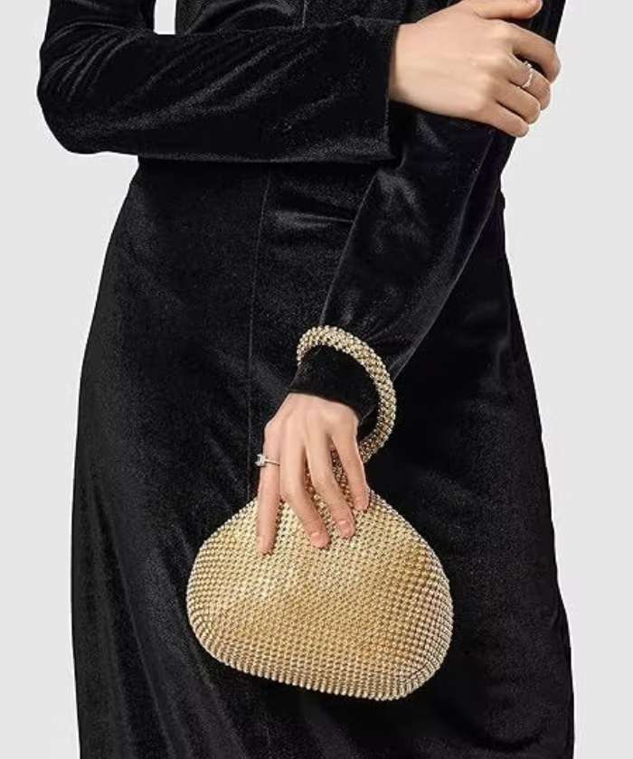 Crystal Rhinestone Evening Bag – Luxury Statement Party Handbag